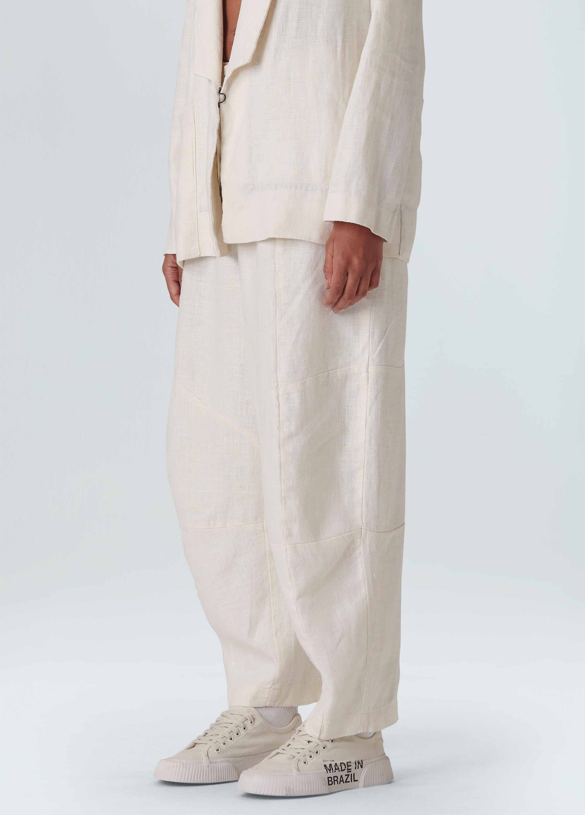 Seam details suit pants
