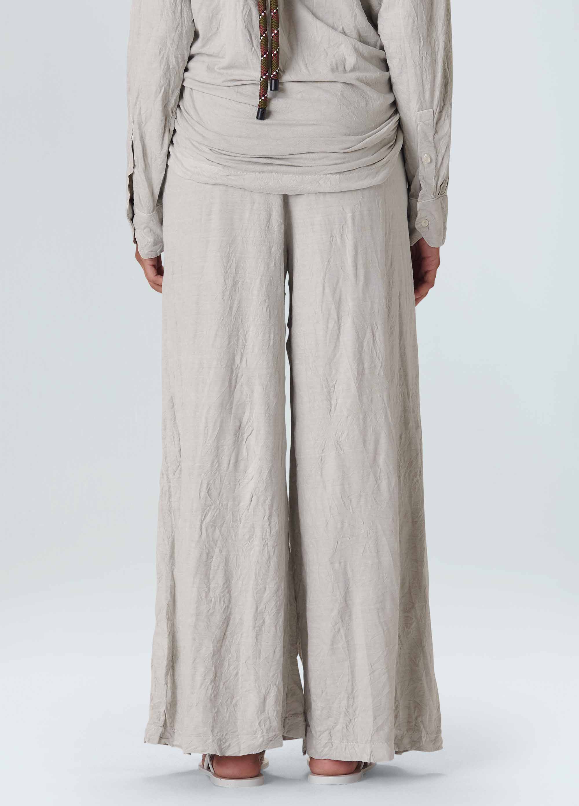 Women's fresh crumpled pants