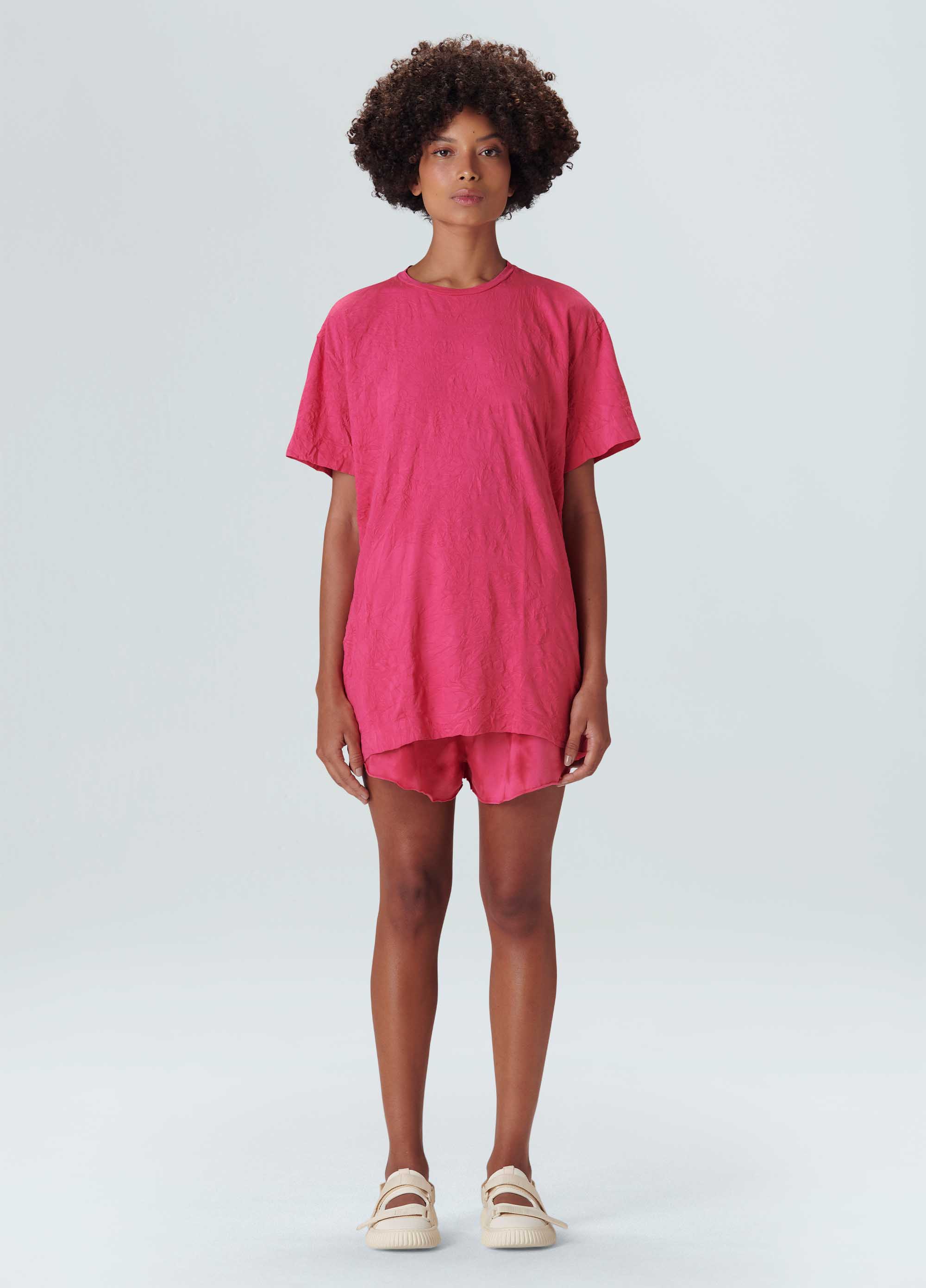 Women's tie dye pink shorts