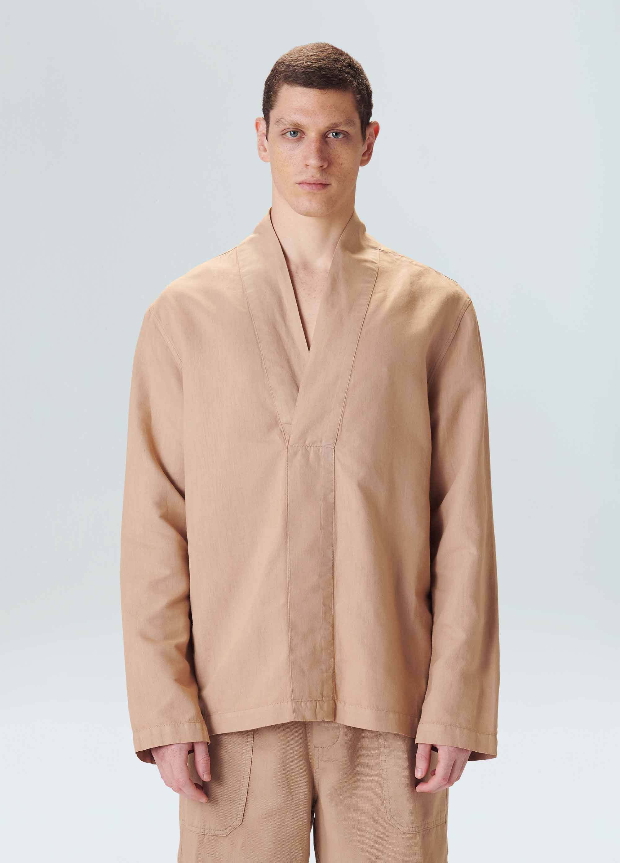 Ligh hemp kurta shirt (ls)