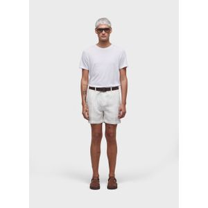 Pure linen tailored shorts