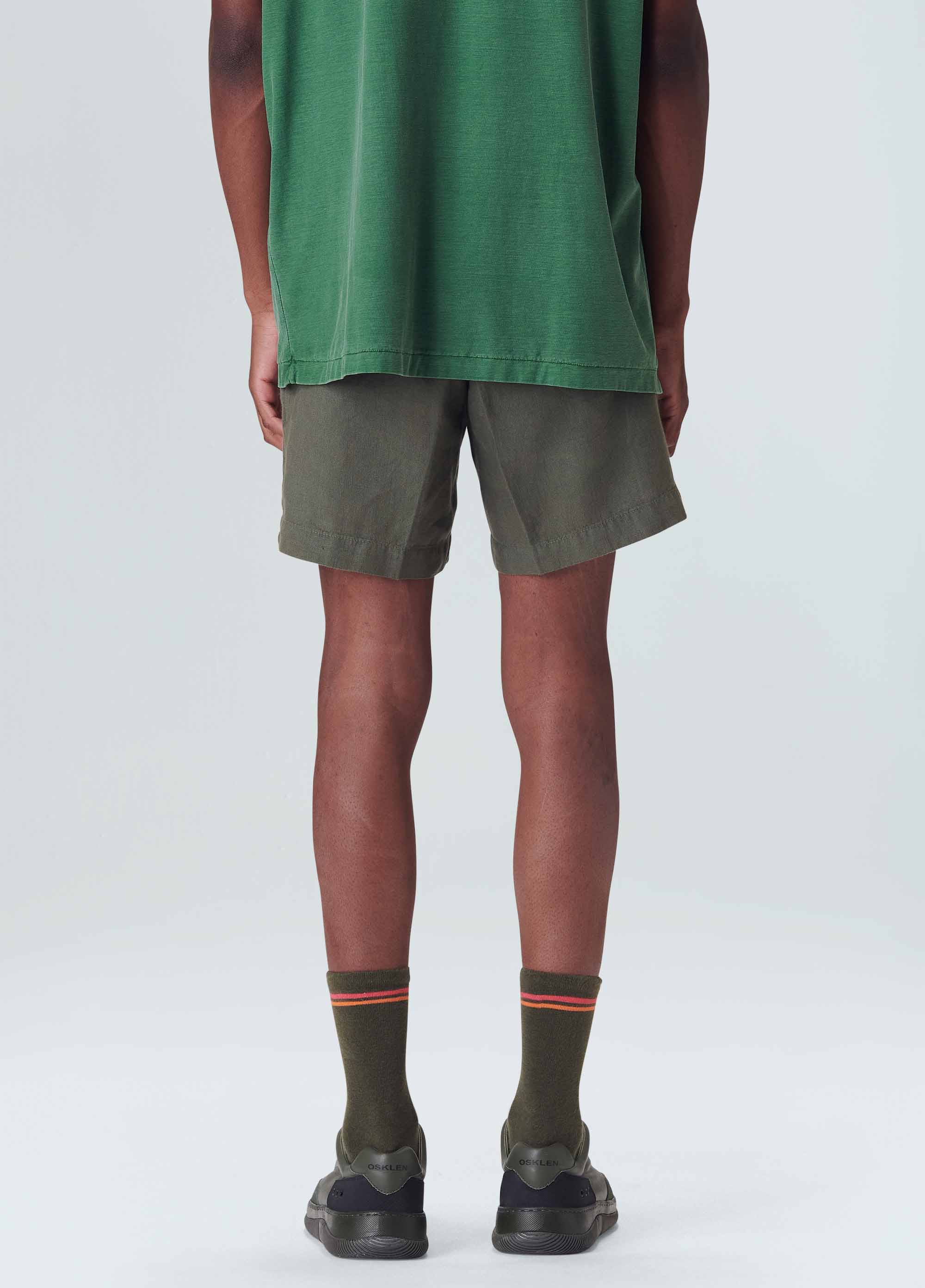 Pure linen tailored shorts