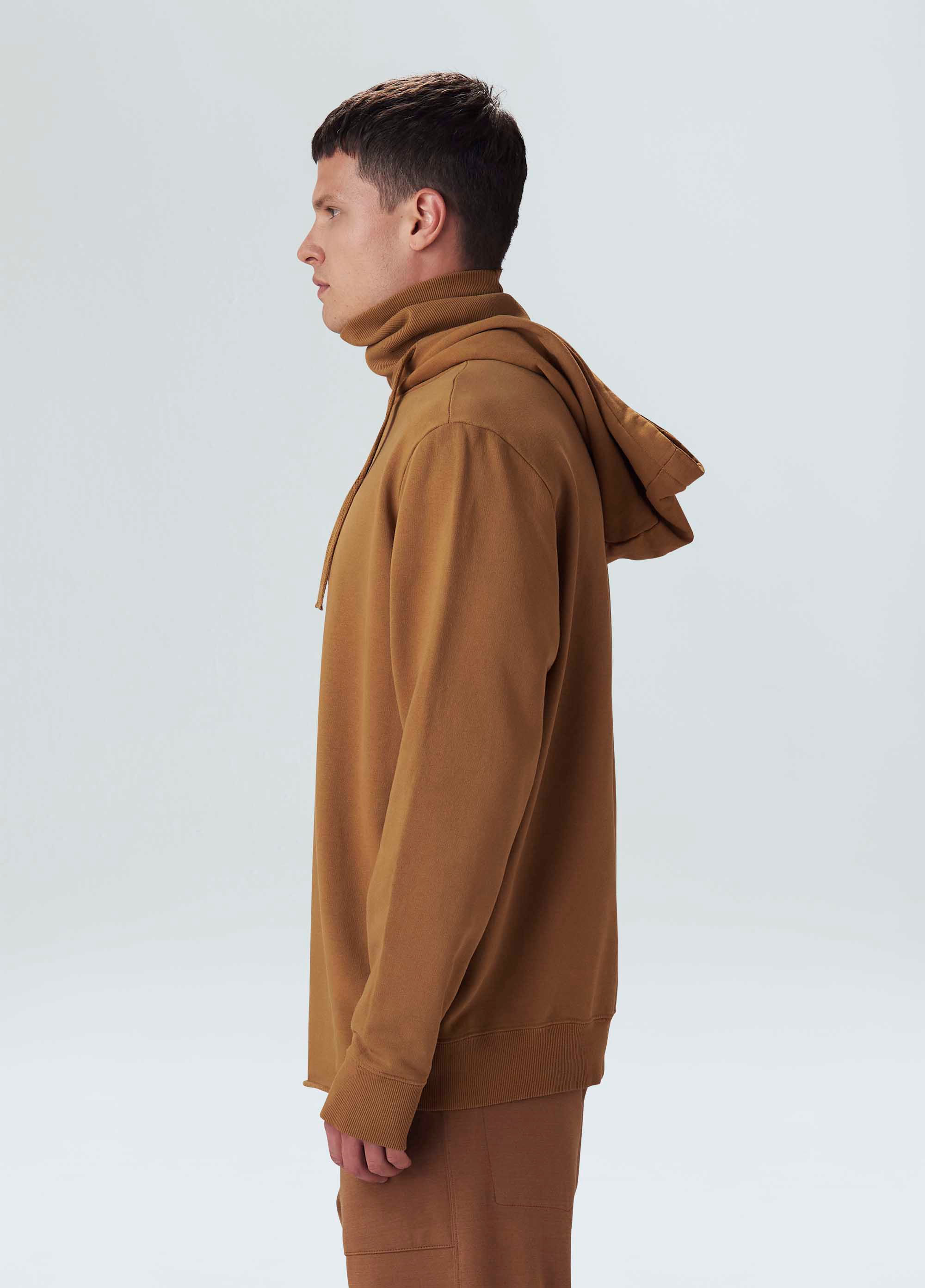 High neck solid sweatshirt