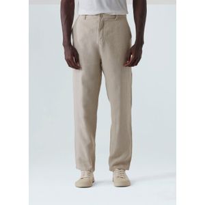 Linen classic tailored pants