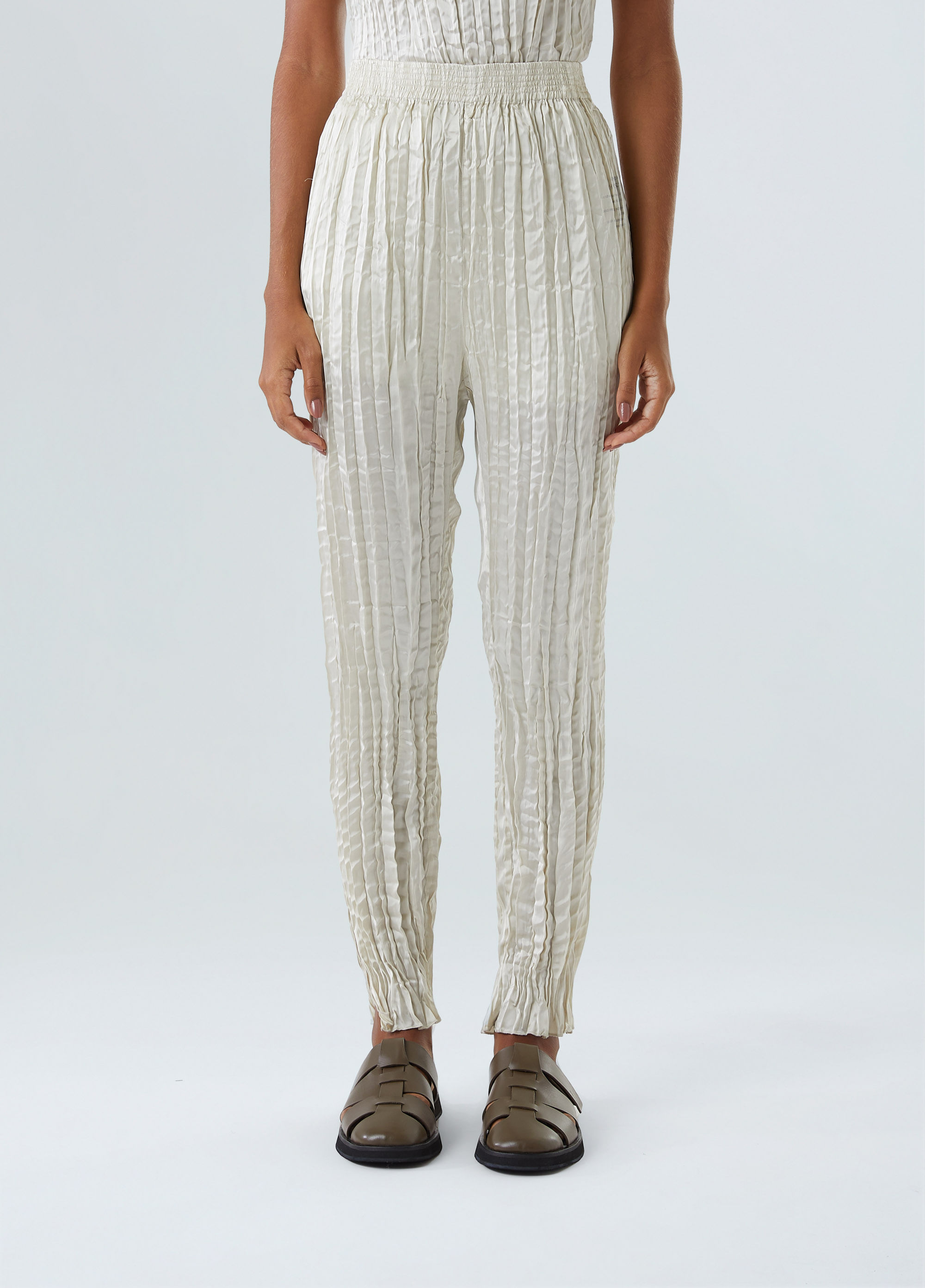 CALCA WRINKLED SATIN DOUBLE FACE