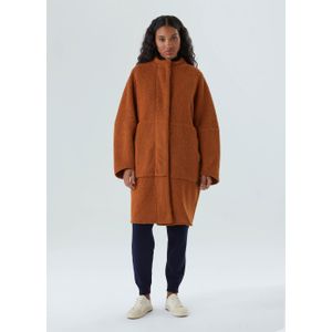 Midi double face fleece coat