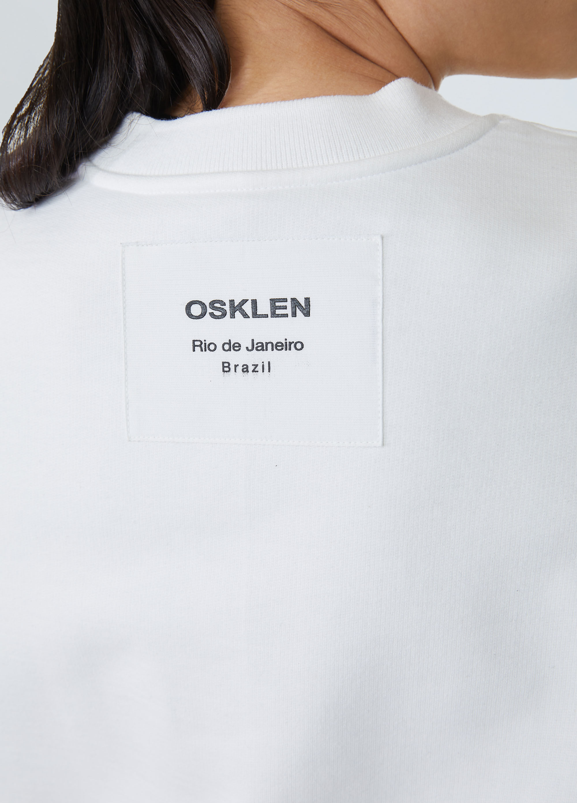 Cropped wide sleeve backstitched coat