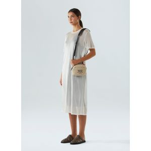 Midi knit overlay dress
