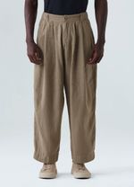 CALCA OM LINEN PLEATS