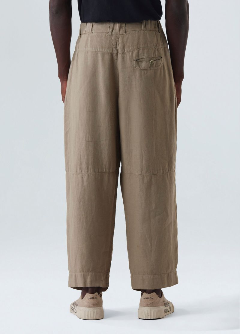 CALCA OM LINEN PLEATS