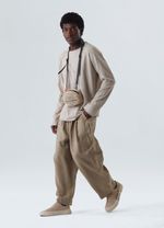 CALCA OM LINEN PLEATS