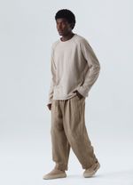 CALCA OM LINEN PLEATS