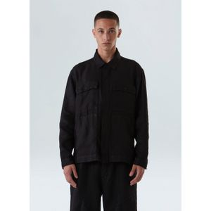 Bold linen overshirt