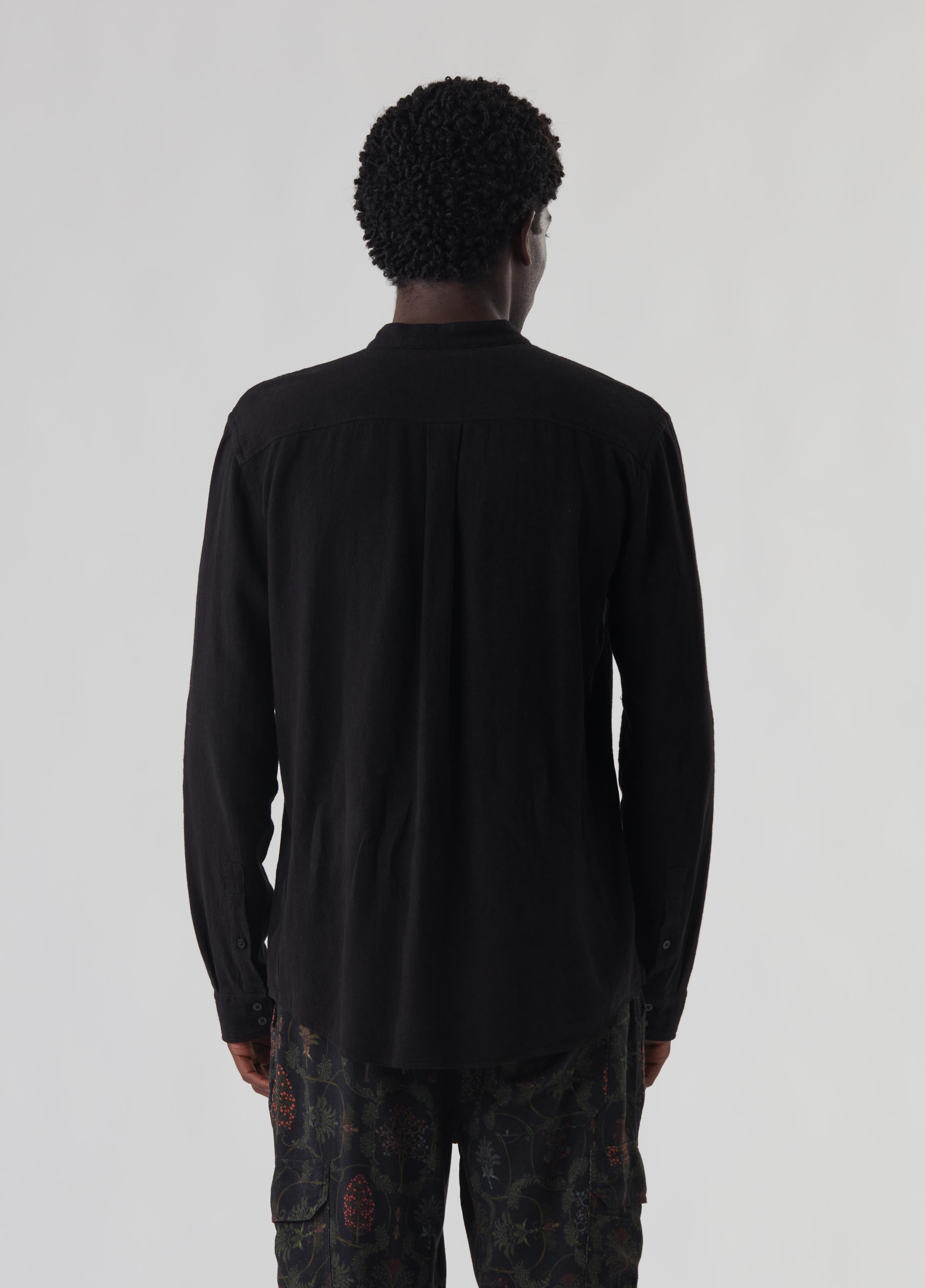 camisa ml colarless bordado