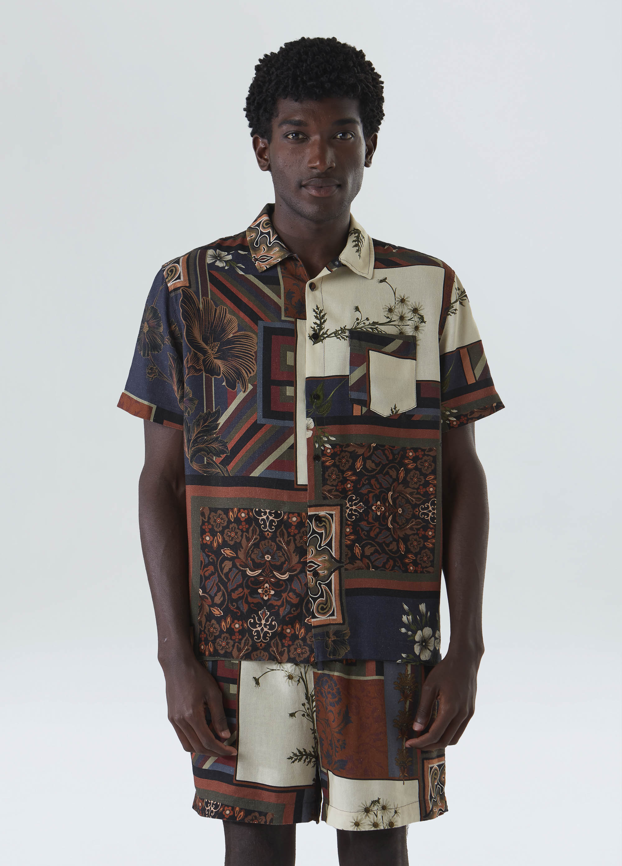 Patchwork shirt (ss)