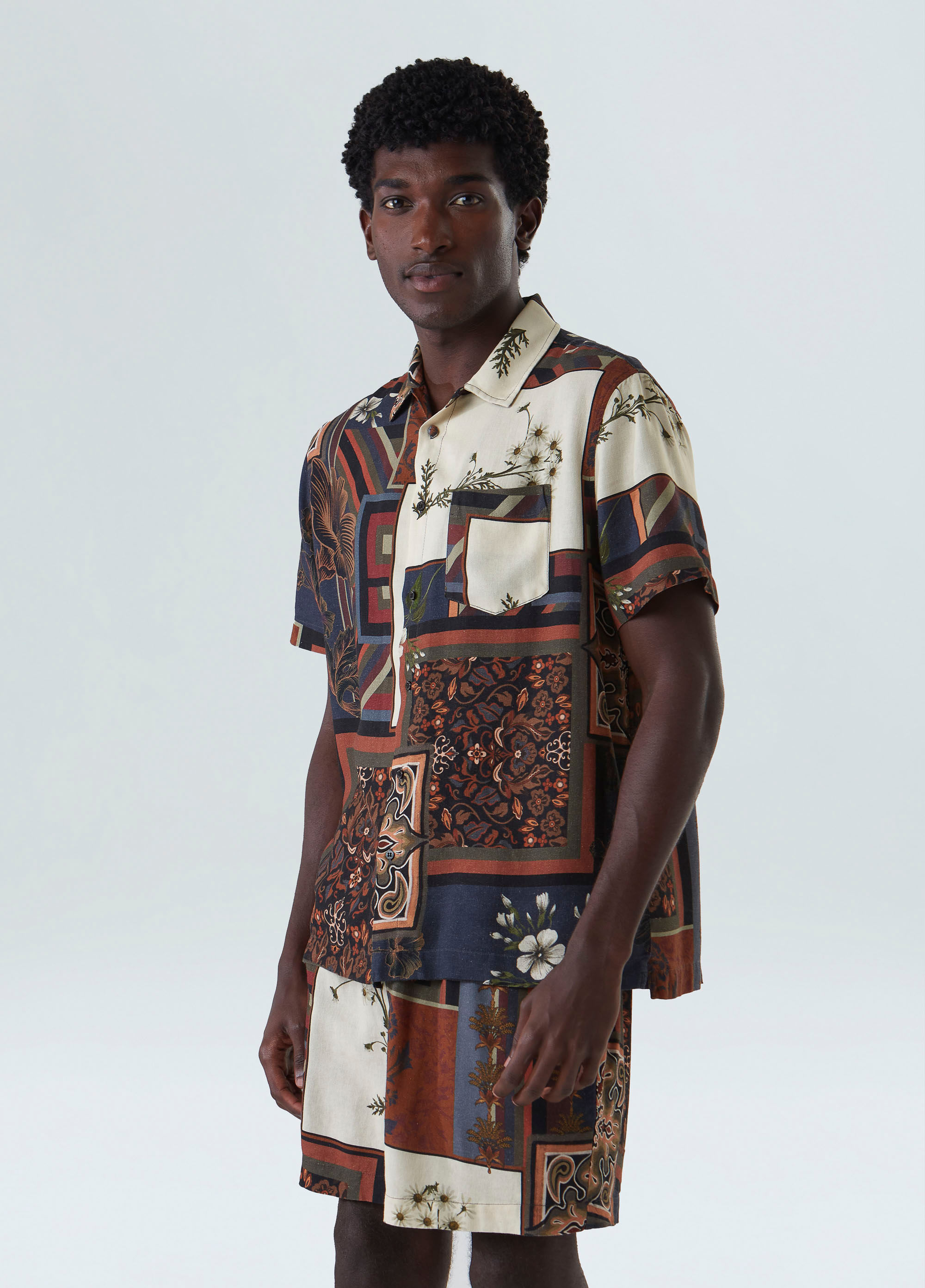 Patchwork shirt (ss)