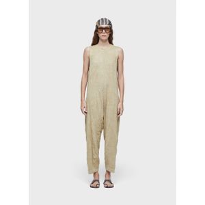 Cuts wrinkle women's jumpsuit