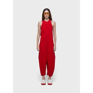 Rustic knit overalls