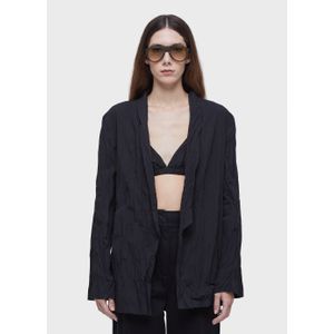 Wrinkled tricoline blazer