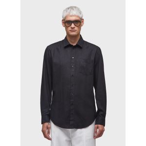 Graphic embroidered linen shirt ml