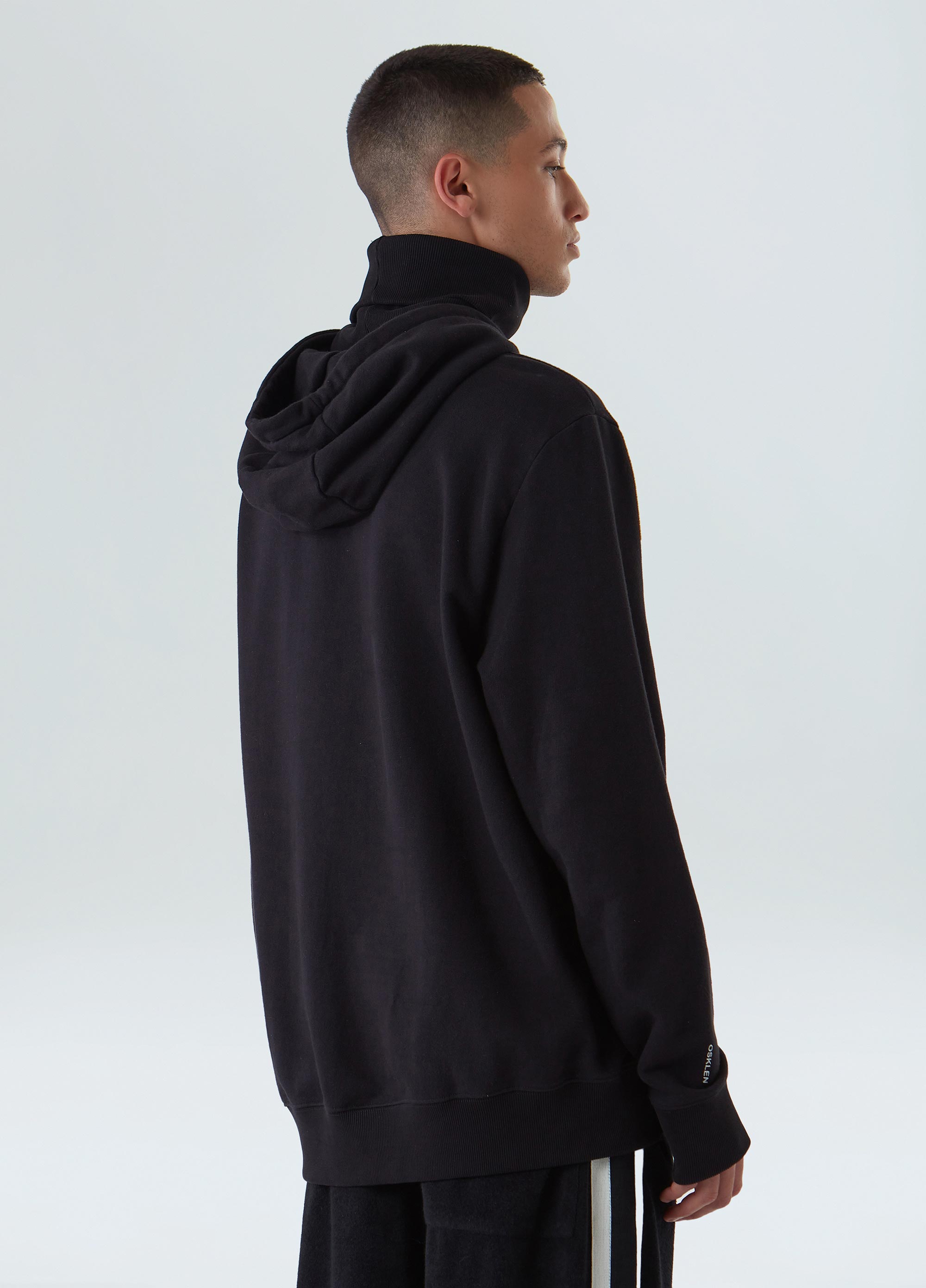 High neck actual solid sweatshirt