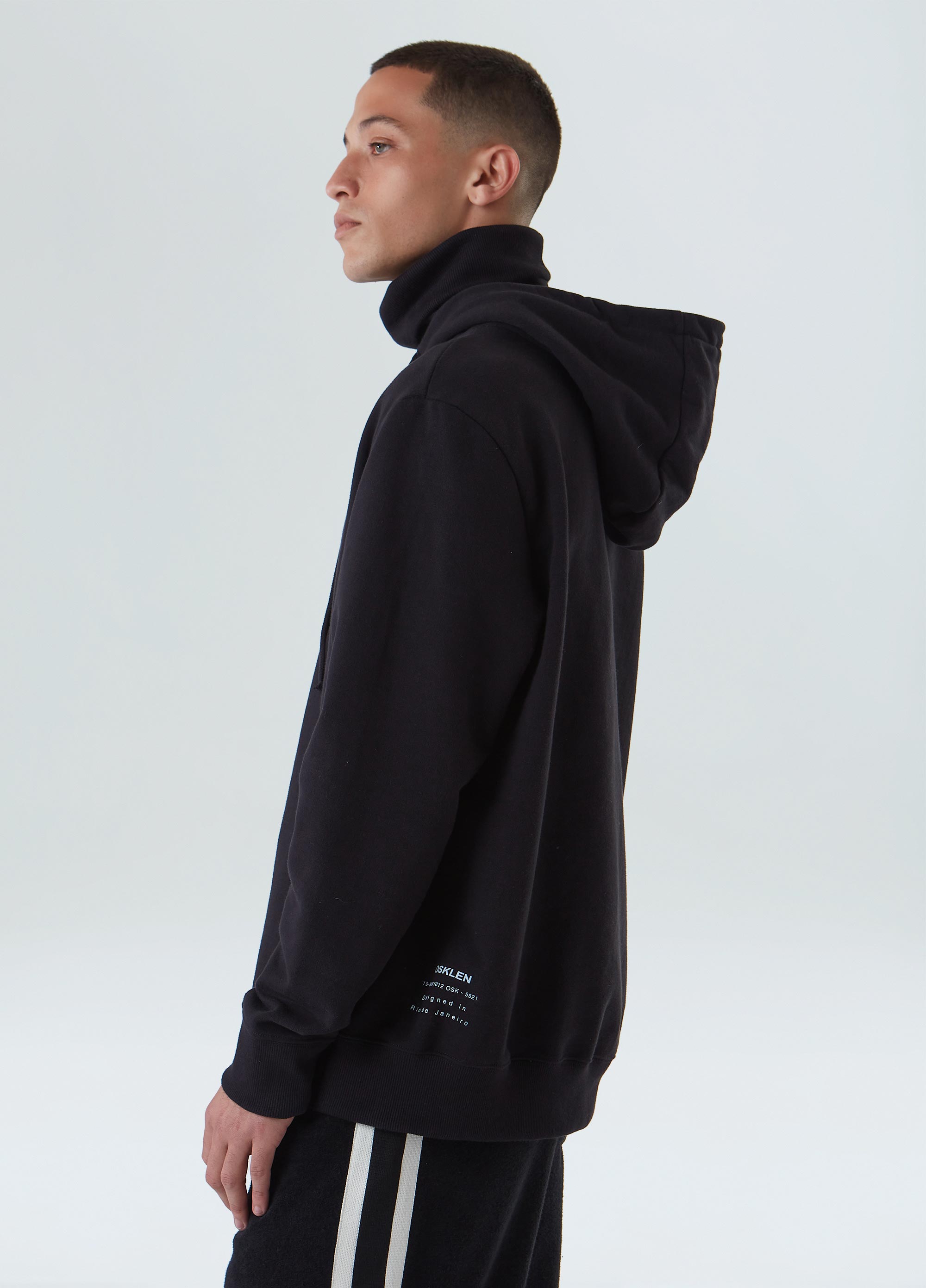 High neck actual solid sweatshirt