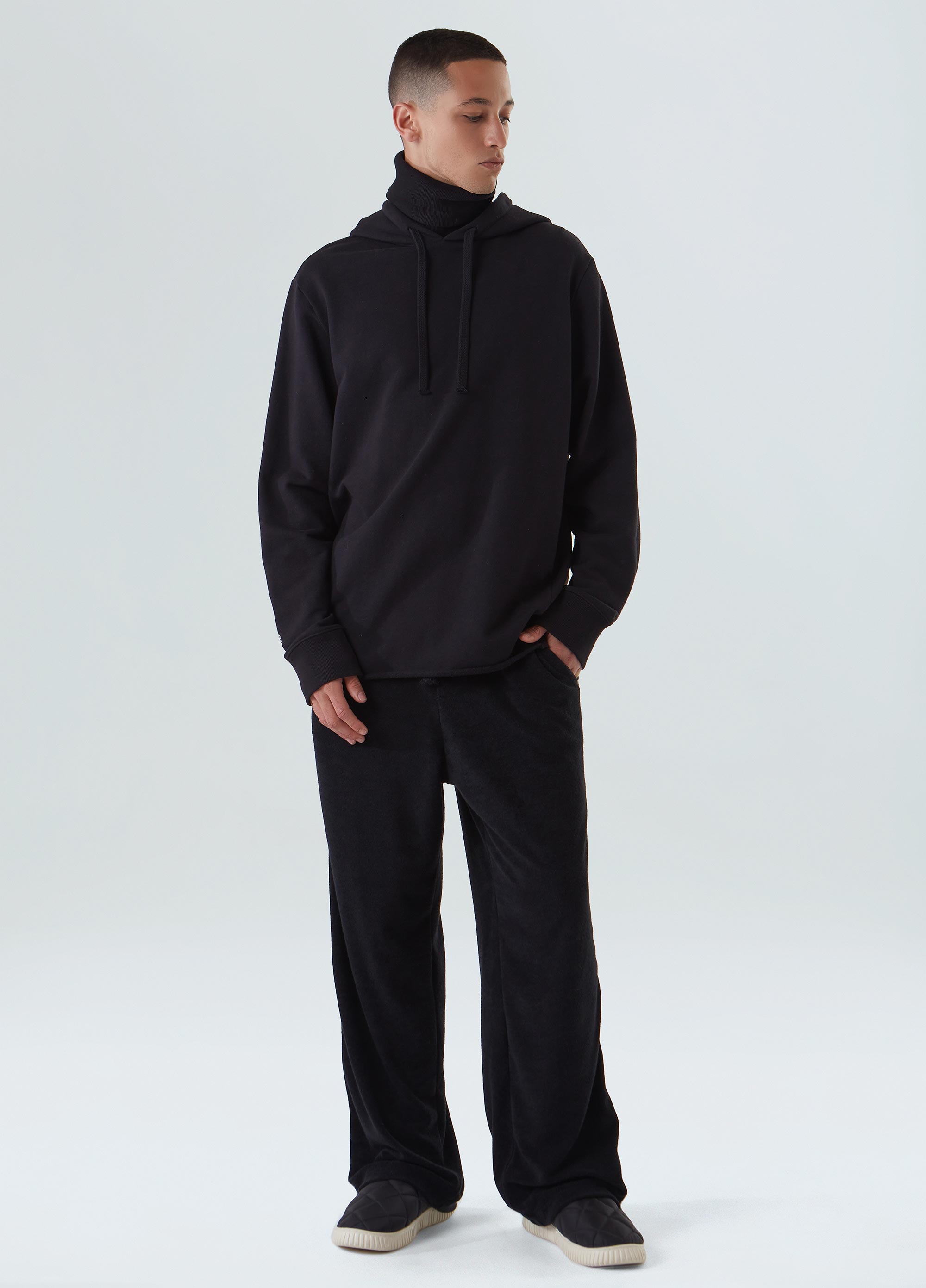 High neck actual solid sweatshirt