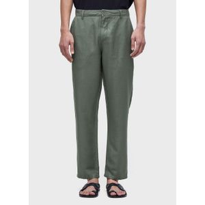 Fluid linen tailored pants