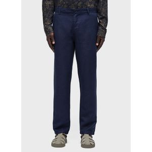 Fluid linen tailored pants