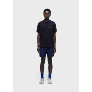 Fluid linen pleated shorts