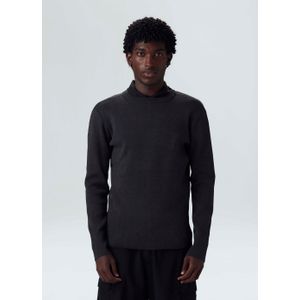 Solid cotton knit sweater