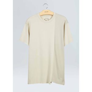 Mixed asymmetrical t-shirt
