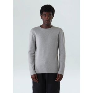 Solid cotton knit sweater