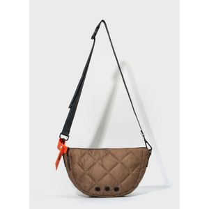 Mini nylon matelasse andiroba bag