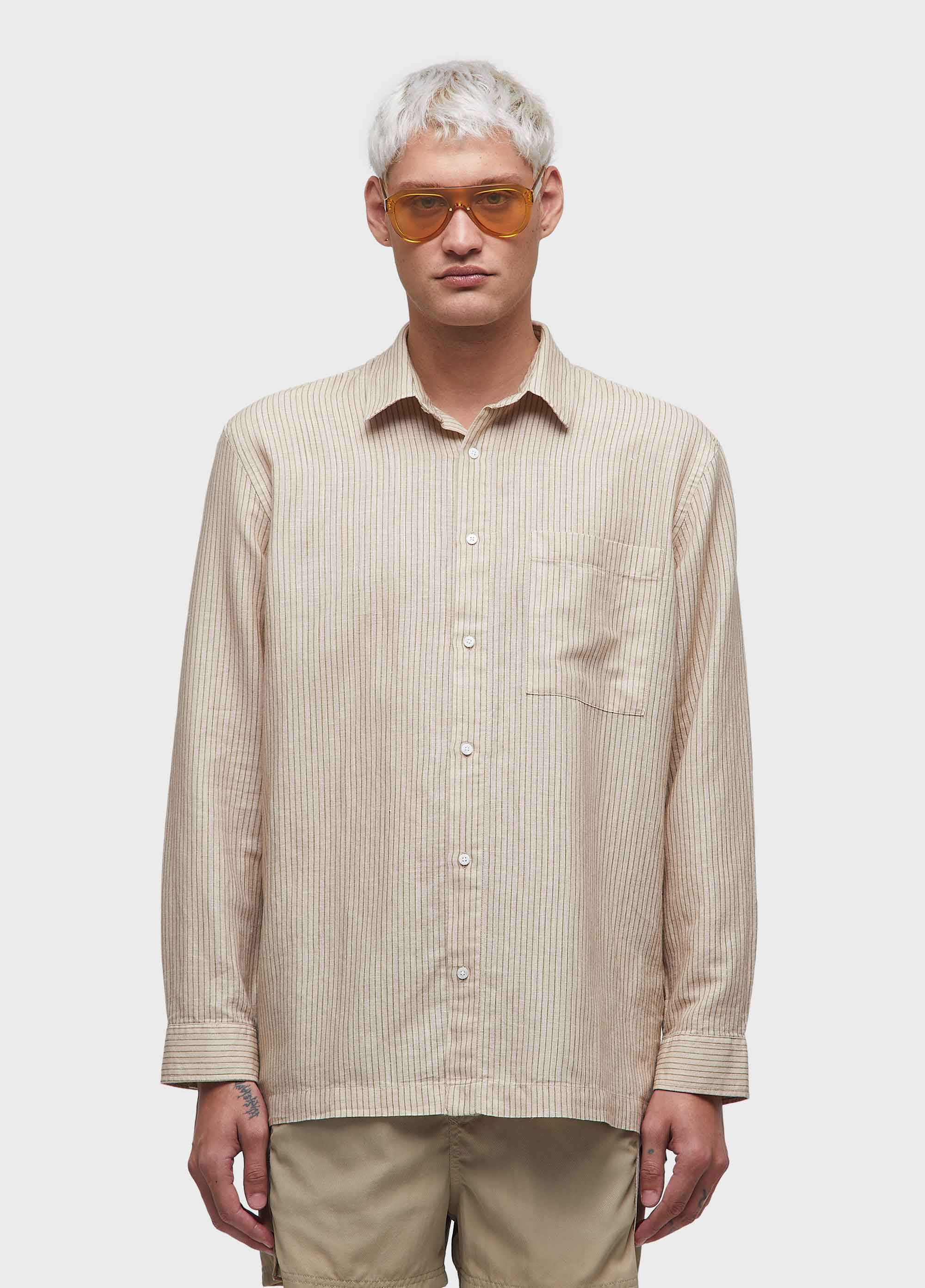 CAMISA OVER STRIPES ML
