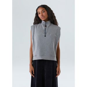 Stone cotton vest