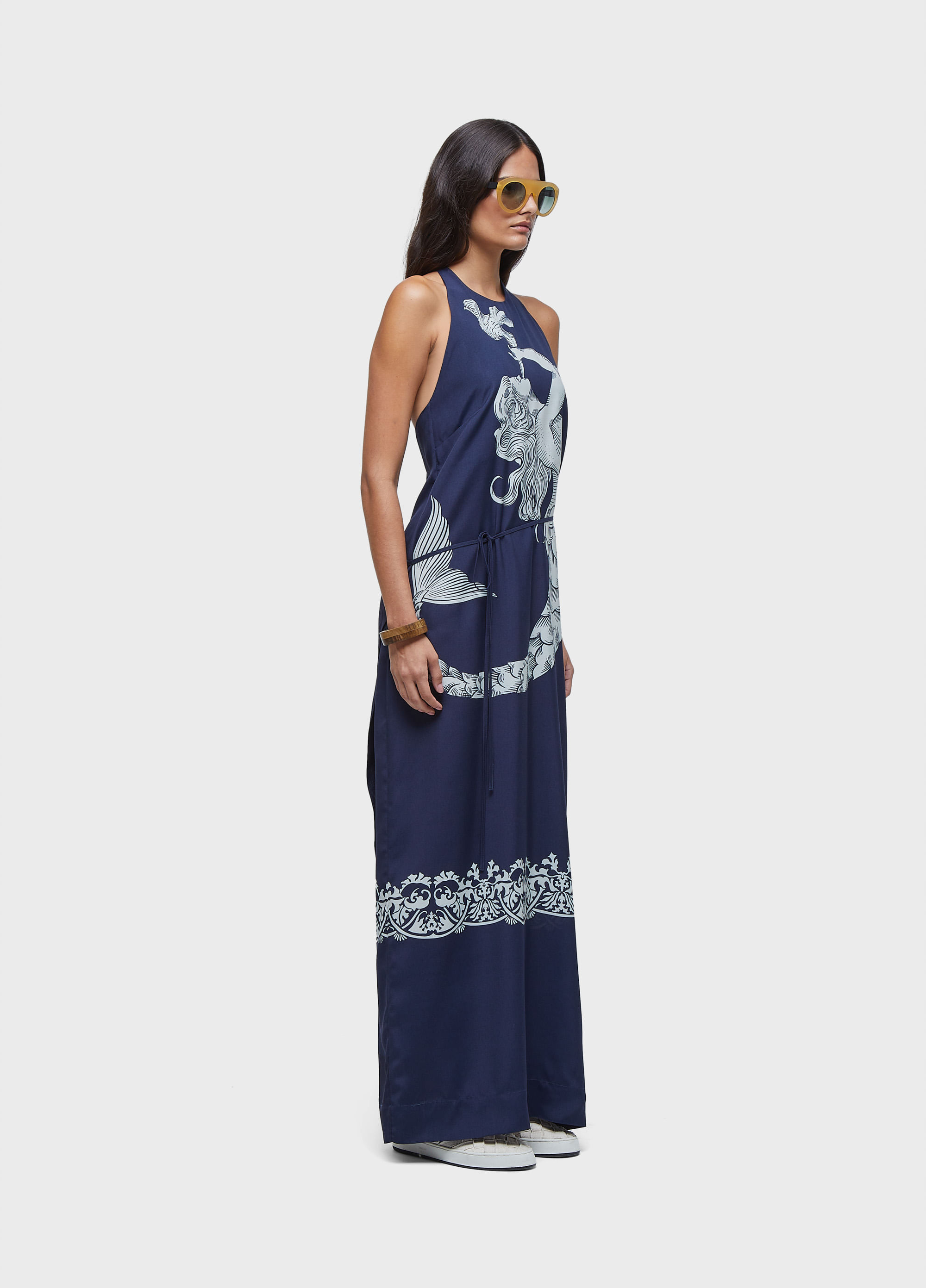 VESTIDO TRANSPASSE OCEAN BLUE