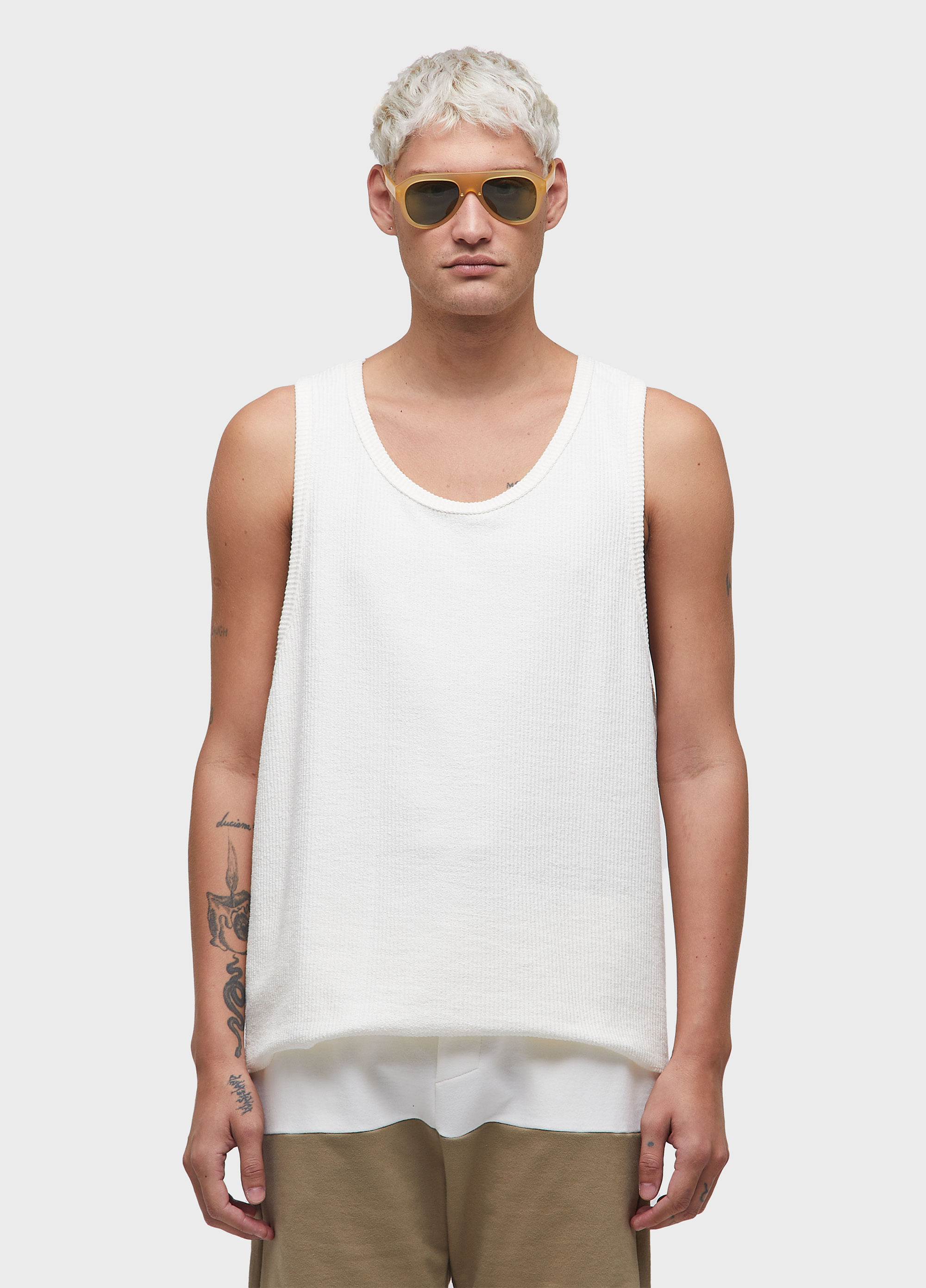 Rustic rib sleeveless