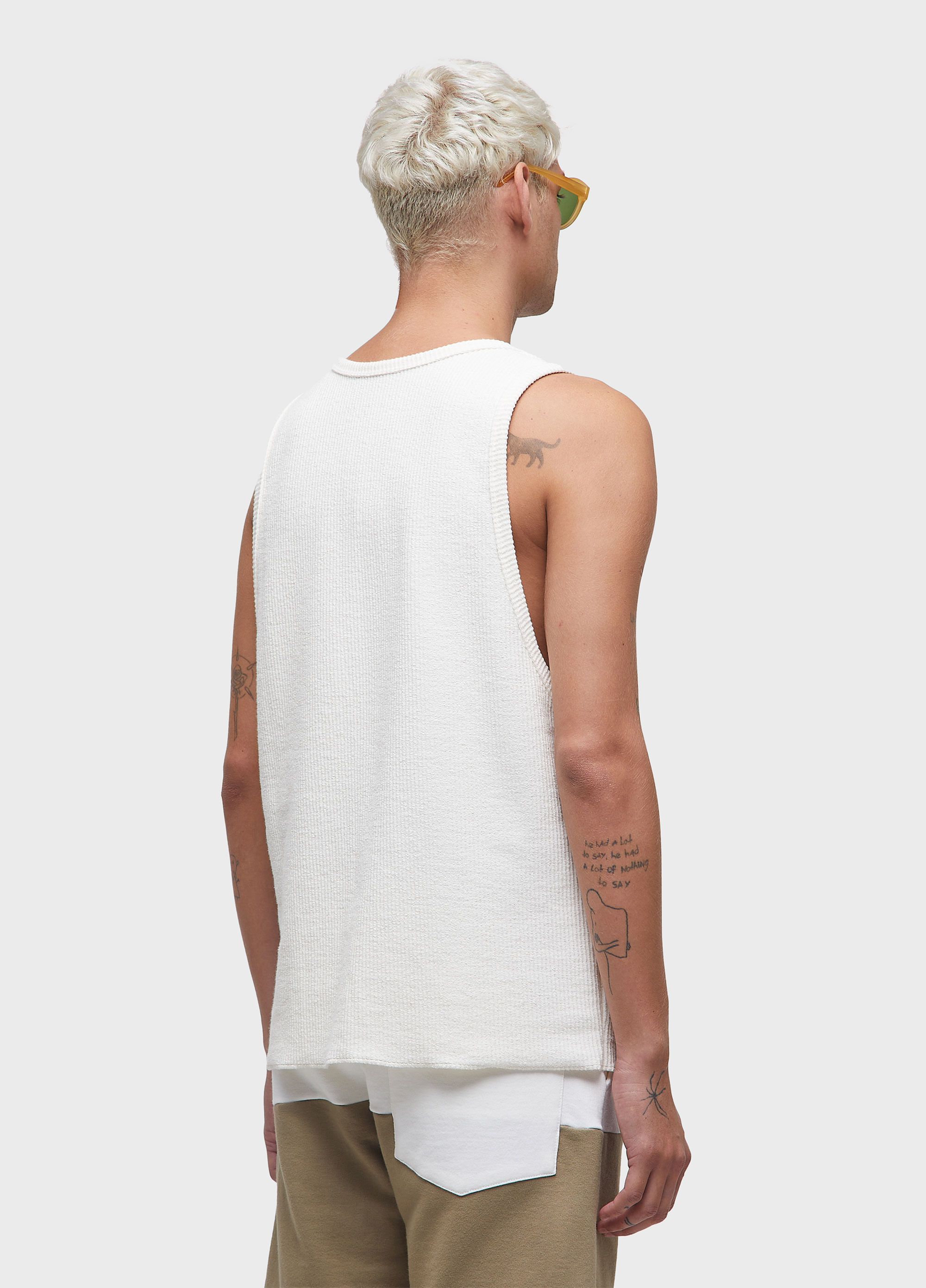 Rustic rib sleeveless