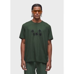 Palm tree jute t-shirt