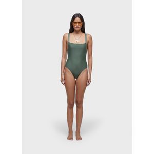 Straight swimsuit with crossed back