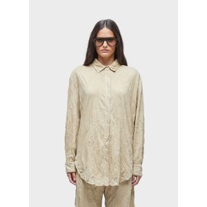 Wrinkled long-sleeve shirt