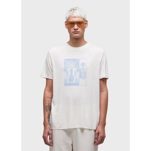 Light linen stamp t-shirt