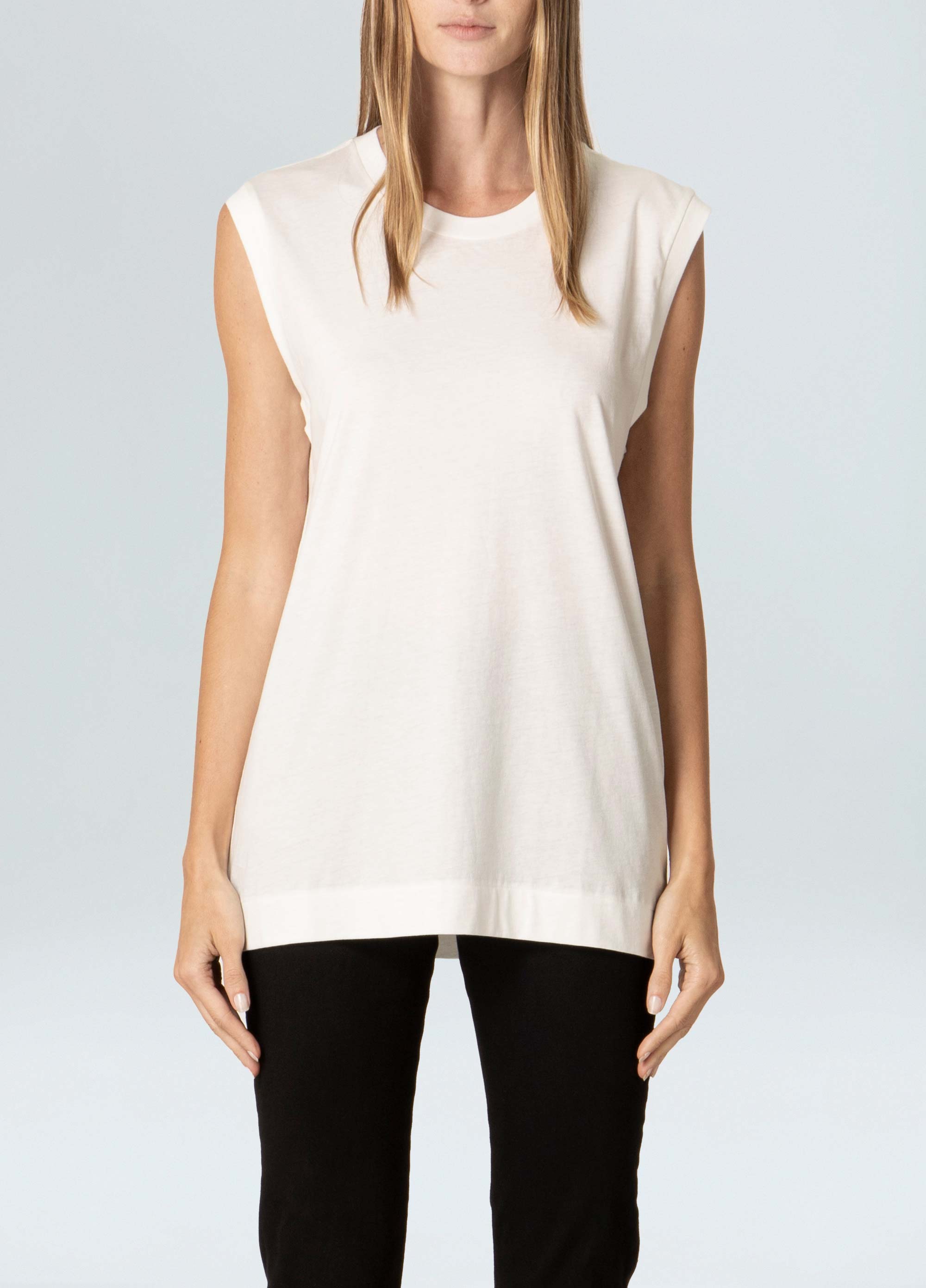 Womens organic e-basics  sleeveless blouse