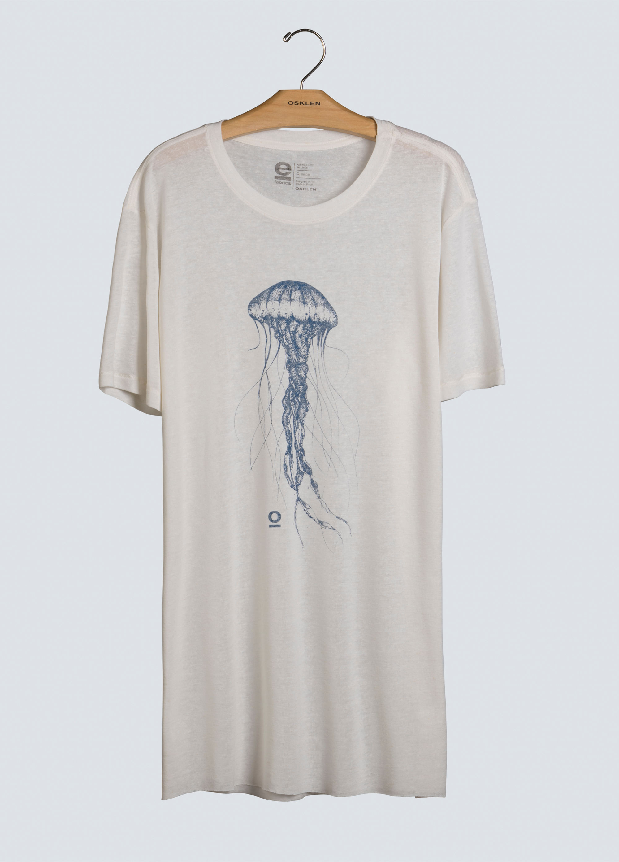 Eco fluid linen new jelly fish t-shirt