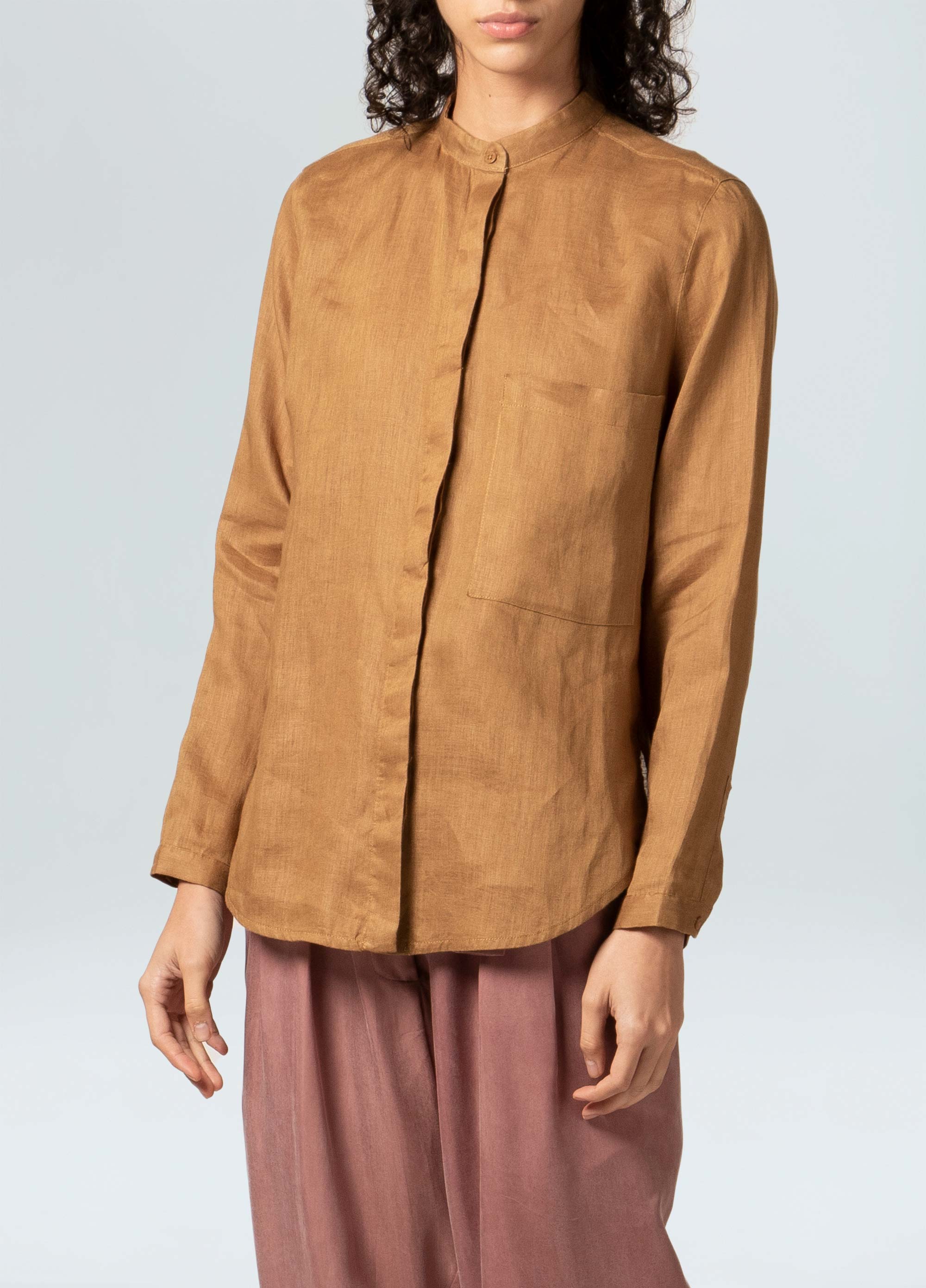 Linen fit-shirt