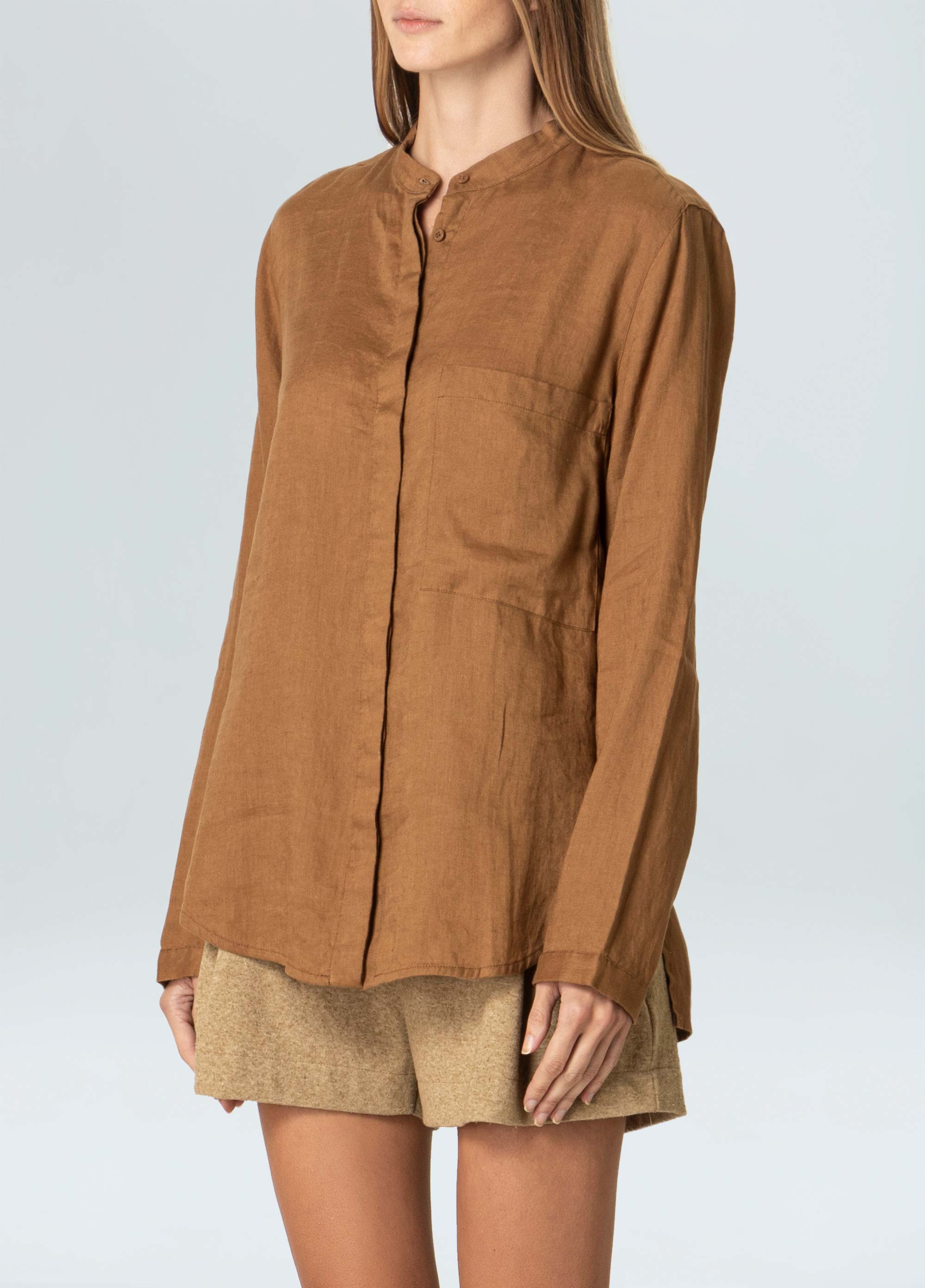Linen fit-shirt