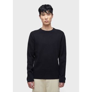 Solid cotton knit sweater