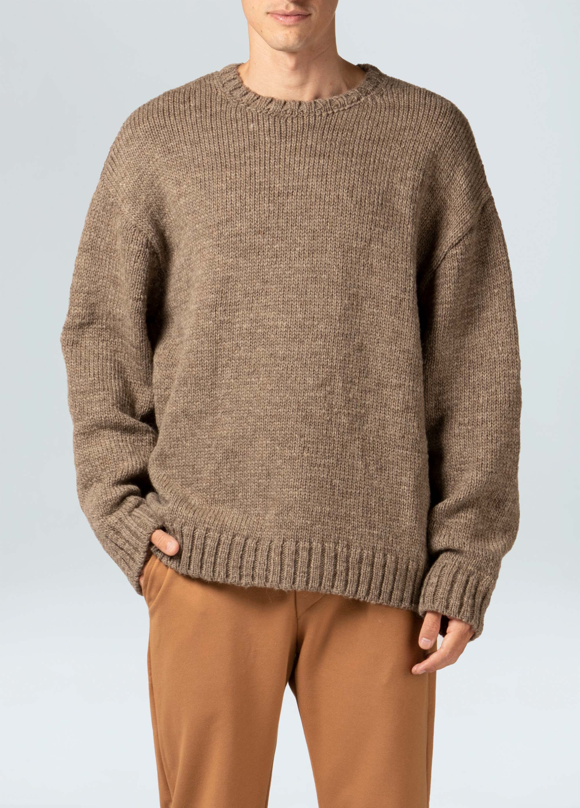 Mens handmade backstitched sweater