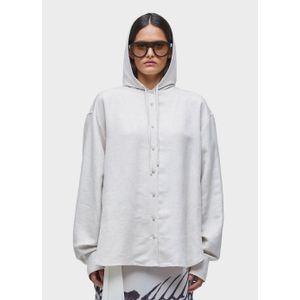 Linen hood shirt